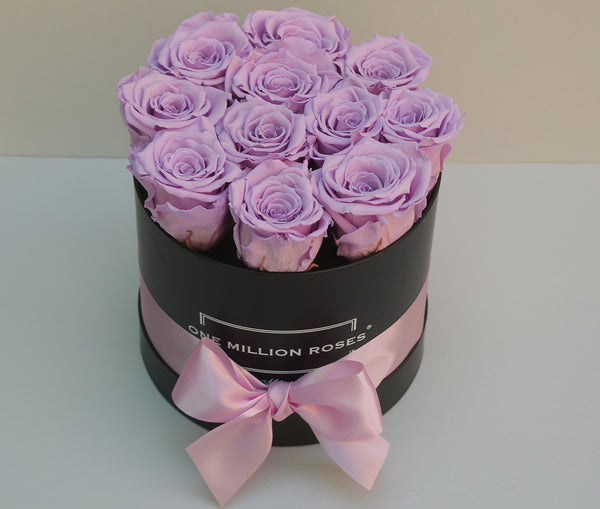 Mille Rose - Senza Tempo - Small Box - Rose lilla  - Scatola Nera
