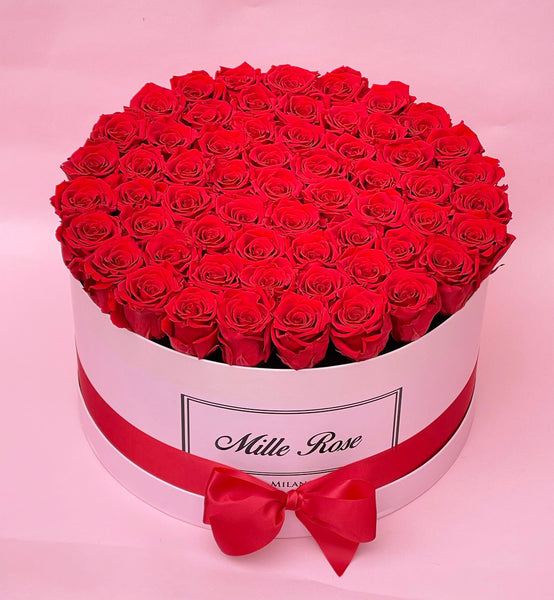 Mille Rose Collection - Senza Tempo -One Million  Box - Rose Rosse - Scatola Rosa