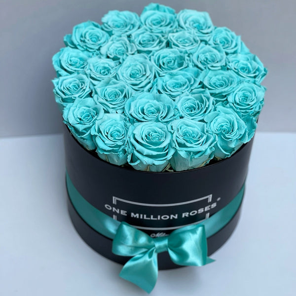 Mille Rose Collection - Senza Tempo - Medium Box - Rose Tiffany - Scatola Nera