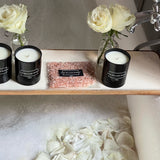 Classic Collection - Cube Box - Rose petali bianchi - Scatola Nera