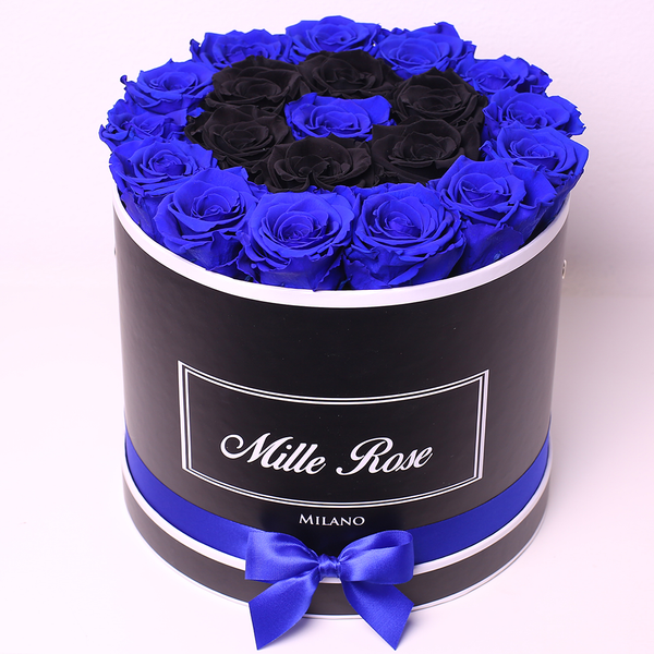 Senza Tempo - Medio - Rose Blu e Nere - Scatola Nera