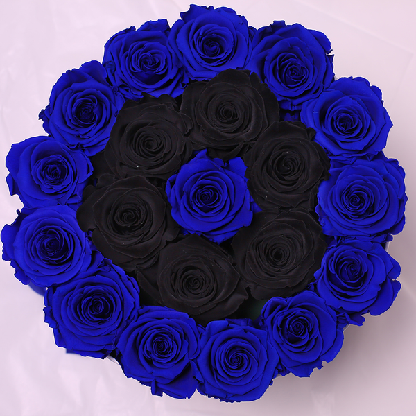 Senza Tempo - Medio - Rose Blu e Nere - Scatola Nera