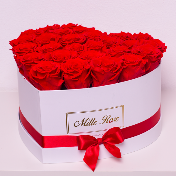 Senza Tempo - Love Collection - Rose Rosse - Scatola Bianca