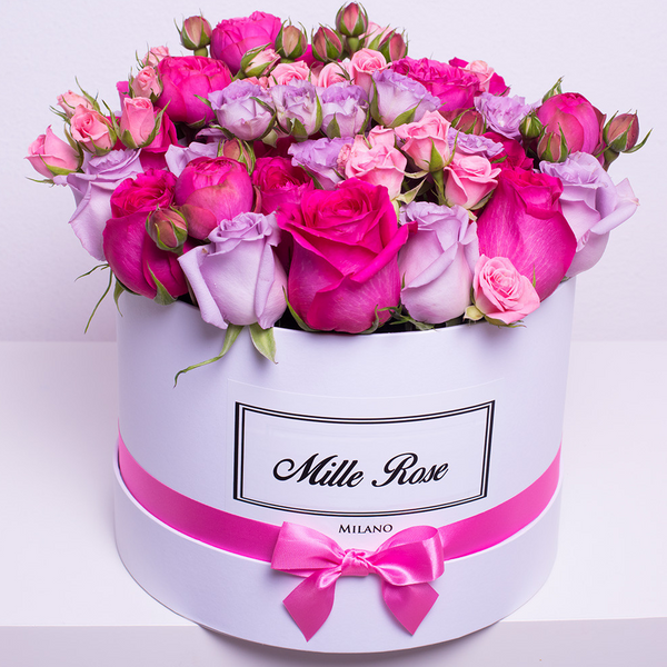 Classic Collection - Medium - Rose Mix Rosa - Scatola Bianca