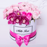Classic Collection - Medium- Rose Mix Orchidee - Scatola Bianca