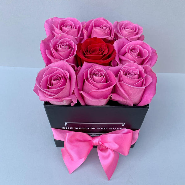 Classic Collection - Cube - Rose Rosa e Rosse  - Scatola Nera